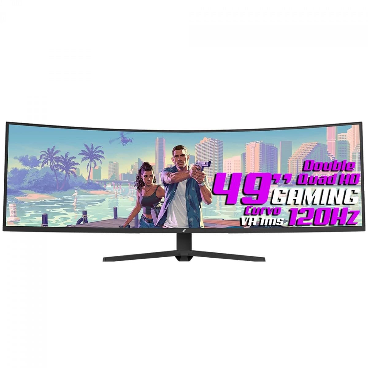 Monitor Gamer SuperFrame Enterprise Pro 49" Curvo Ultrawide DQHD 120Hz 1ms VA FreeSync
