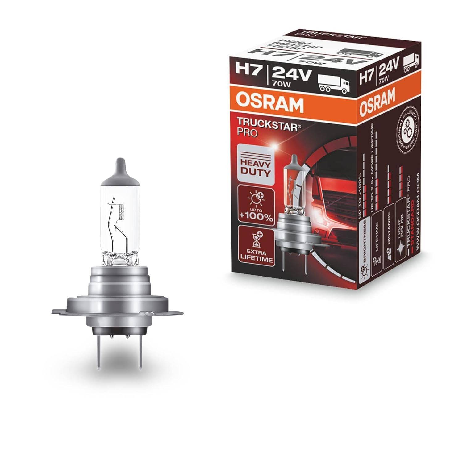 Lâmpada Osram Truckstar Pro H7: Durabilidade e Luminosidade Superior para seu Caminhão
