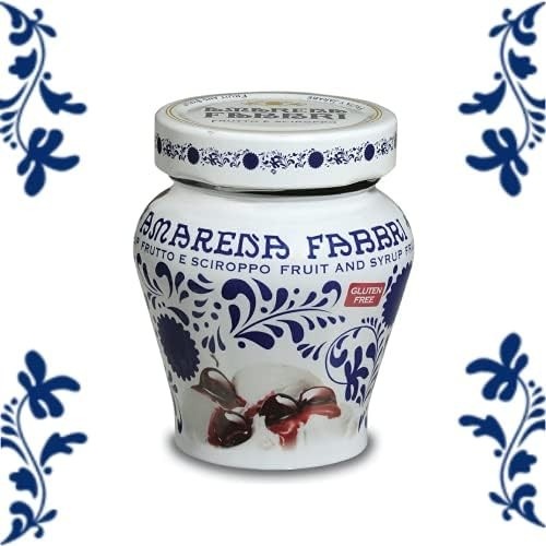 Cereja em Calda Silvestre Amarena Original Fabbri 230 g Produzido na Itália Doces Sobremesas