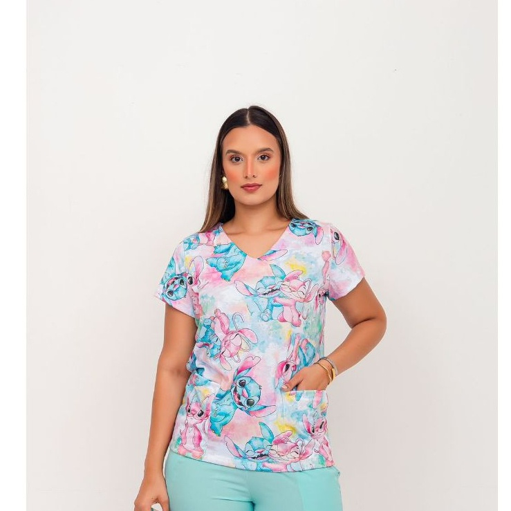 Scrub Stitch: Jaleco Estampado para Profissionais