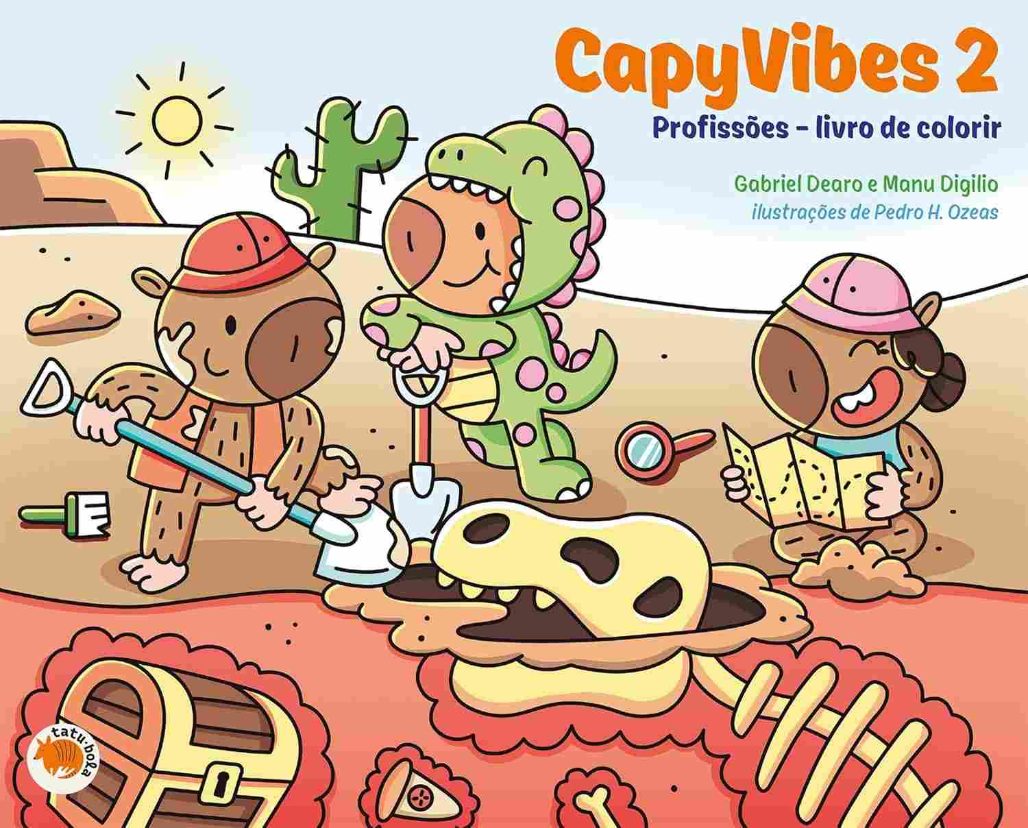 CapyVibes 2: Livro de Colorir Profissões - Diversão e Criatividade para Todas as Idades