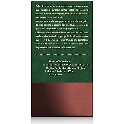 Café Orfeu Intenso Moído 250g: Sabor Profundo