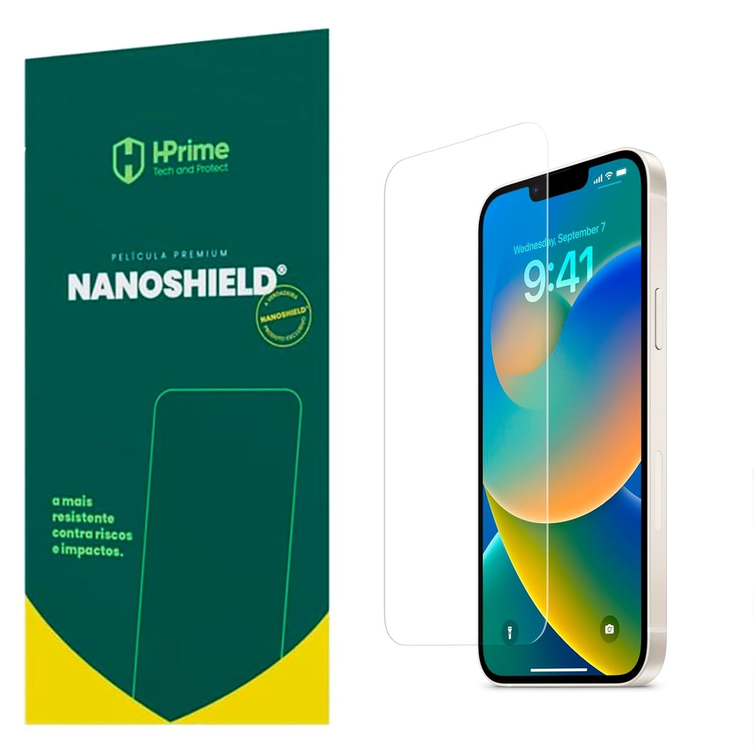 Película HPrime Nanoshield Premium para iPhone 15 (6.1") - Proteção Total e Toque Impecável