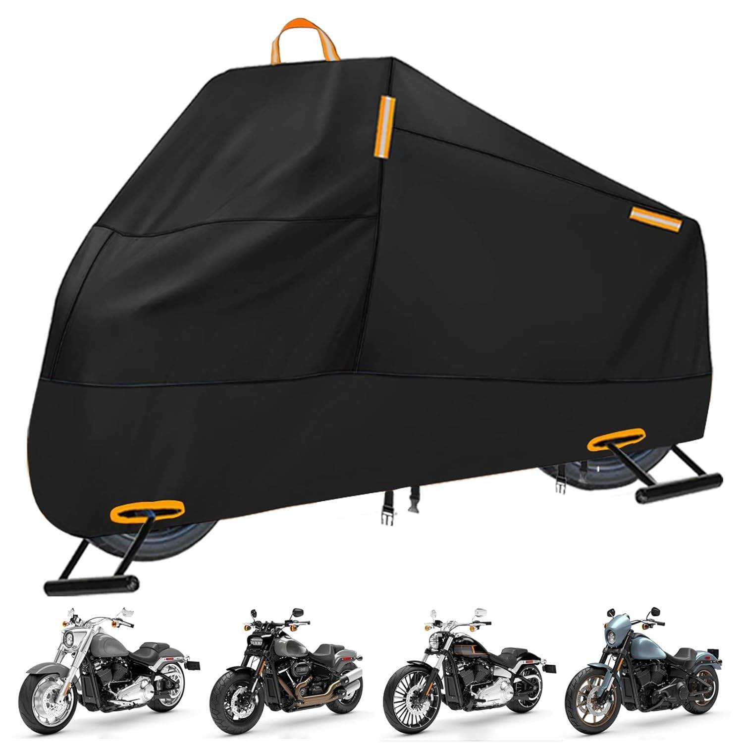 Capa de Moto Premium 300D Impermeável e Resistente - Proteção Total para Harley Davidson e Scooters