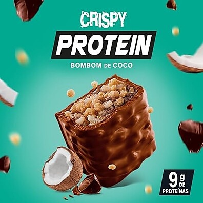 Nutry Protein Bombom Coco: 12x 30g com Whey e 9g Proteína