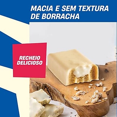 Mukebar Chocolate Branco: 12 Barras Proteína +Mu 720g