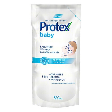Protex Baby Proteção Delicada Refil 380ml: Segurança e Cuidado na Hora do Banho