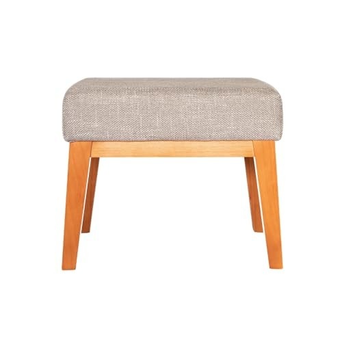 Puff Banqueta em Madeira Maciça Estofada - Conforto e Estilo para Seus Ambientes