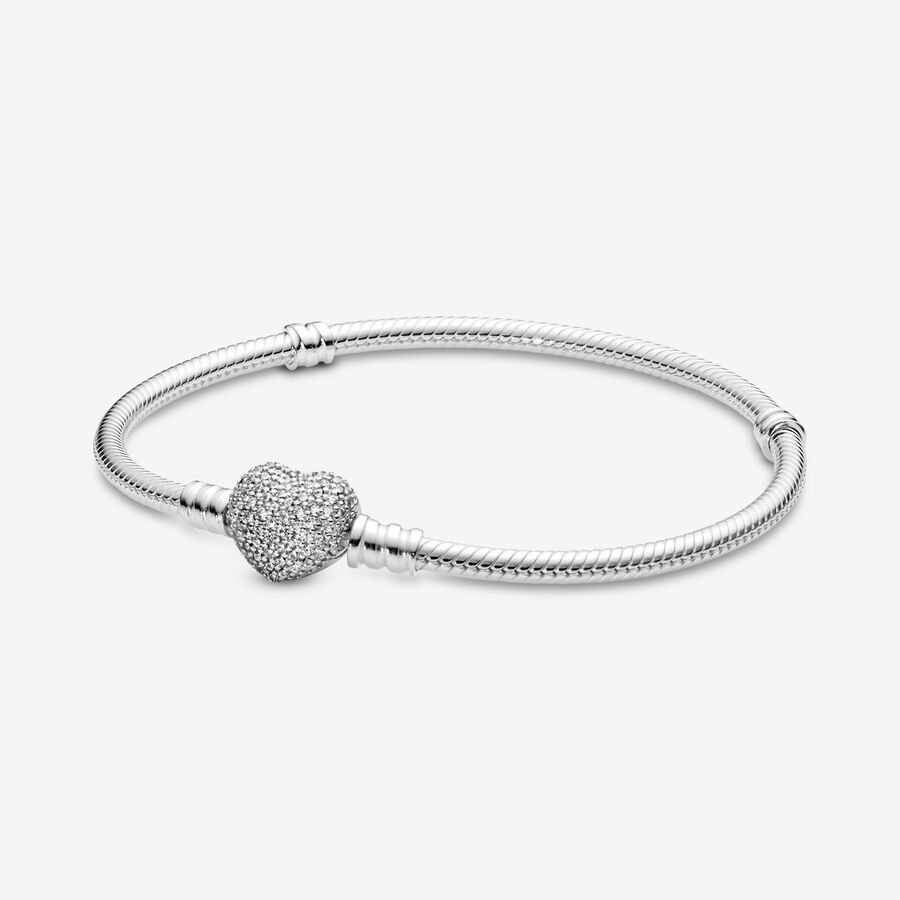 Pulseira Heart Close Snake: Brilho e Estilo
