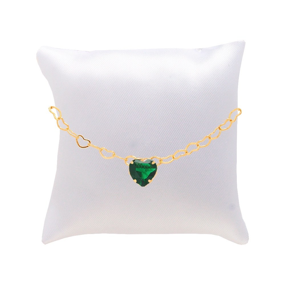 Pulseira Madrinha Pedra Verde: Toque de Elegância
