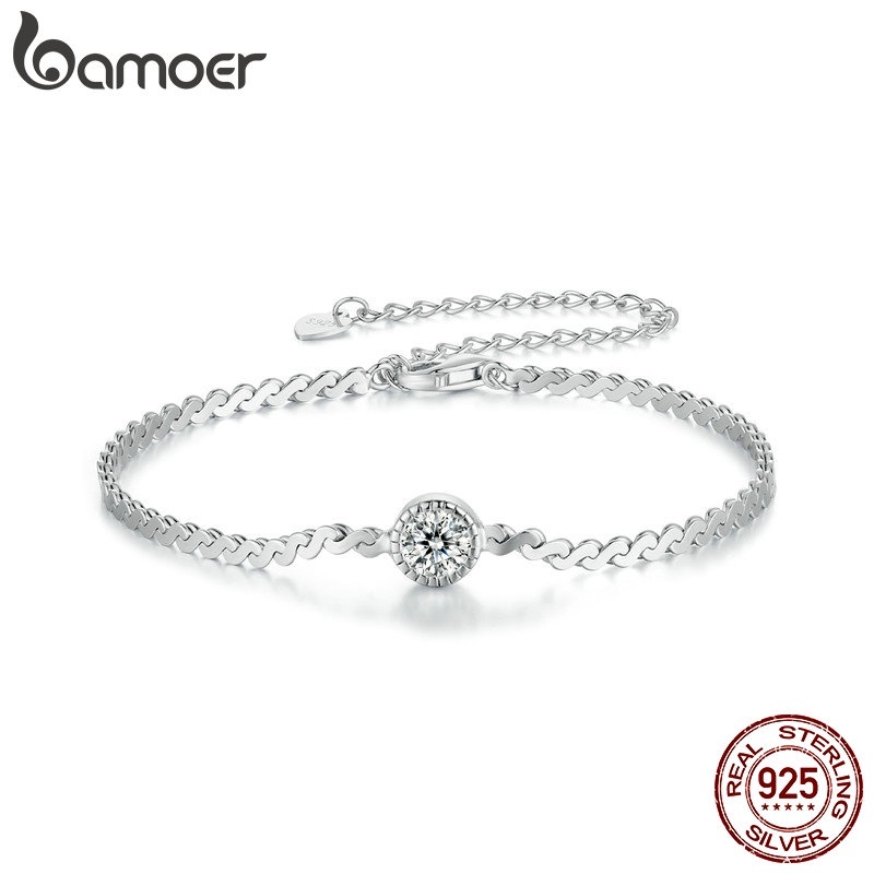 Pulseira Moissanita Bamoer: Brilho e Elegância