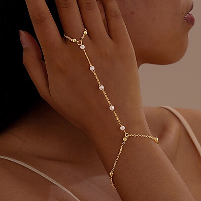 Pulseira Pérola e Zircônia: Elegância em Cada Detalhe