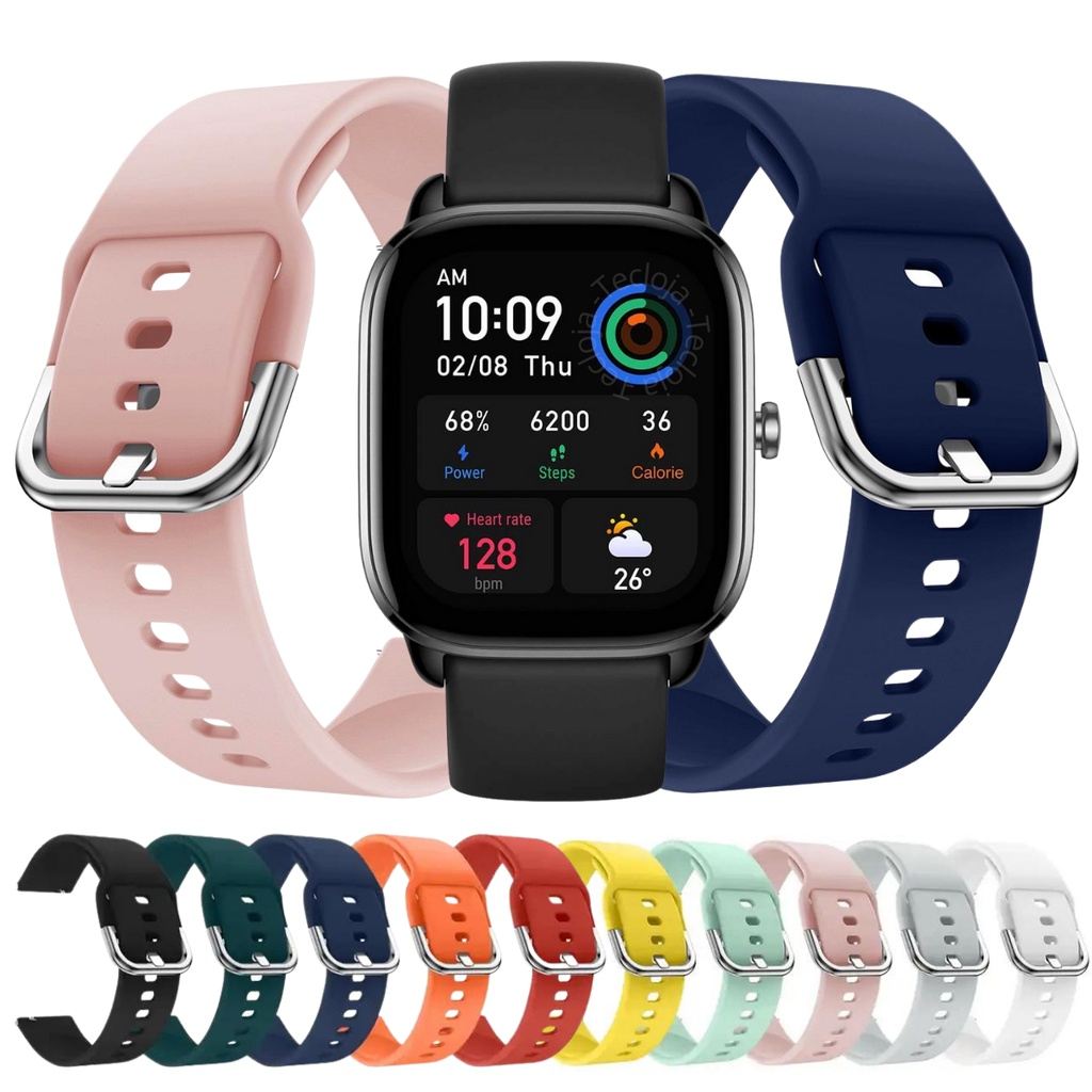 Pulseira Silicone Amazfit GTS 2 Mini e 4 Mini: Estilo e Durabilidade em Um Só Fio