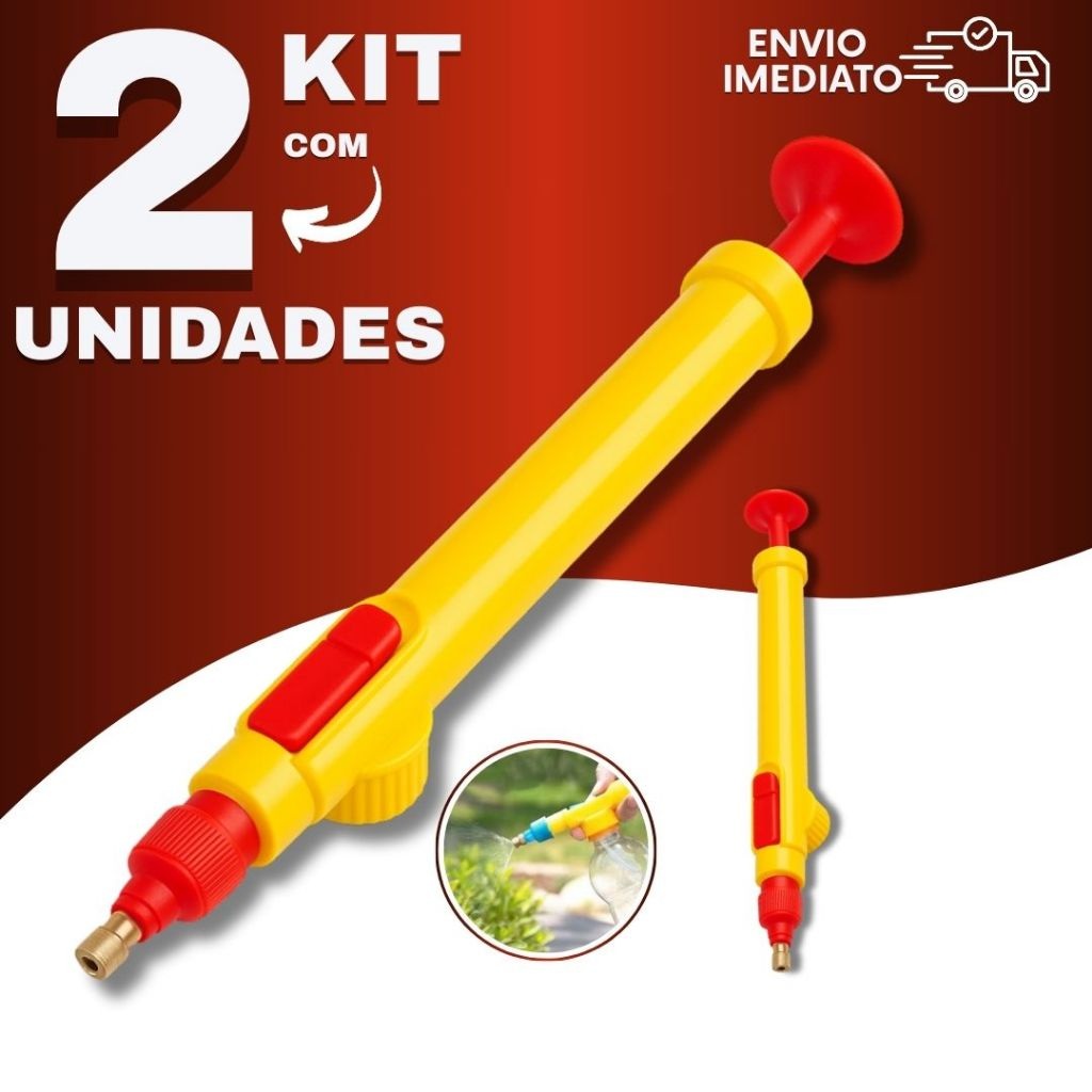 Pulverizador Manual para Garrafa PET com Bico e Pressão Ajustáveis