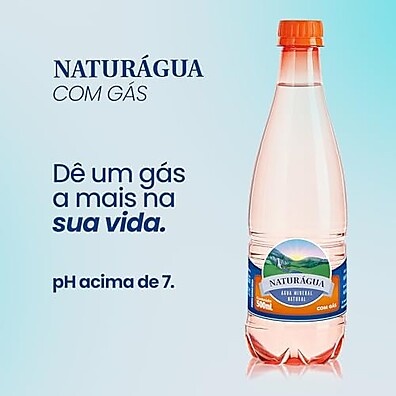 Naturagua com Gás 500ml: Refrescância Pura (12 Unidades)