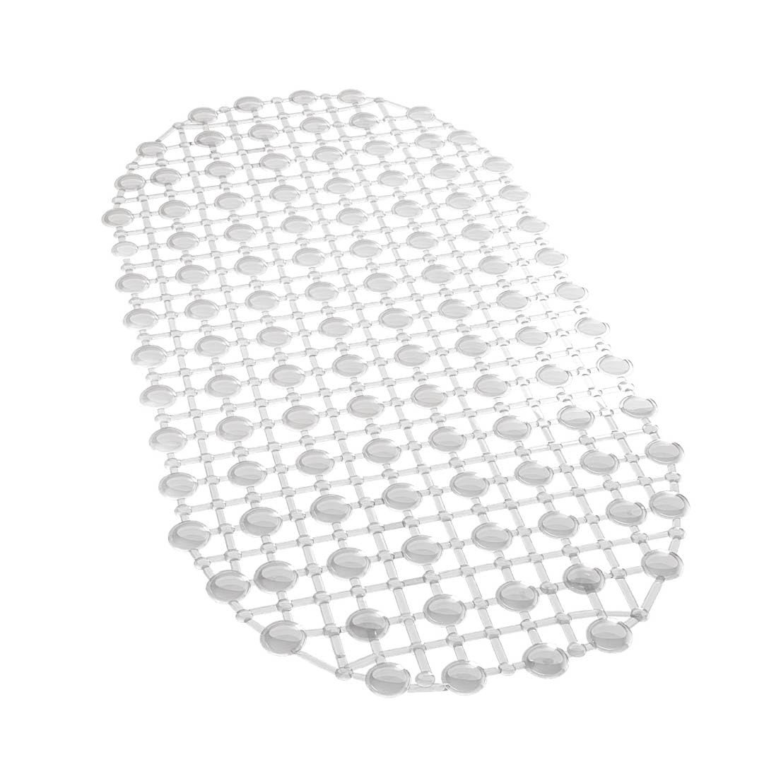Tapete de PVC Antiderrapante para Banheiro 63x35cm - Segurança e Estilo com Base Adesiva