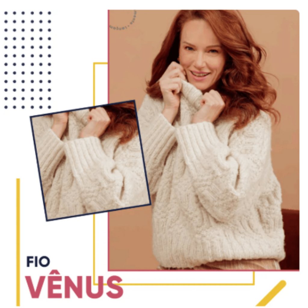 Fio Vênus 100g: Toque Macio e 240 Metros de Qualidade