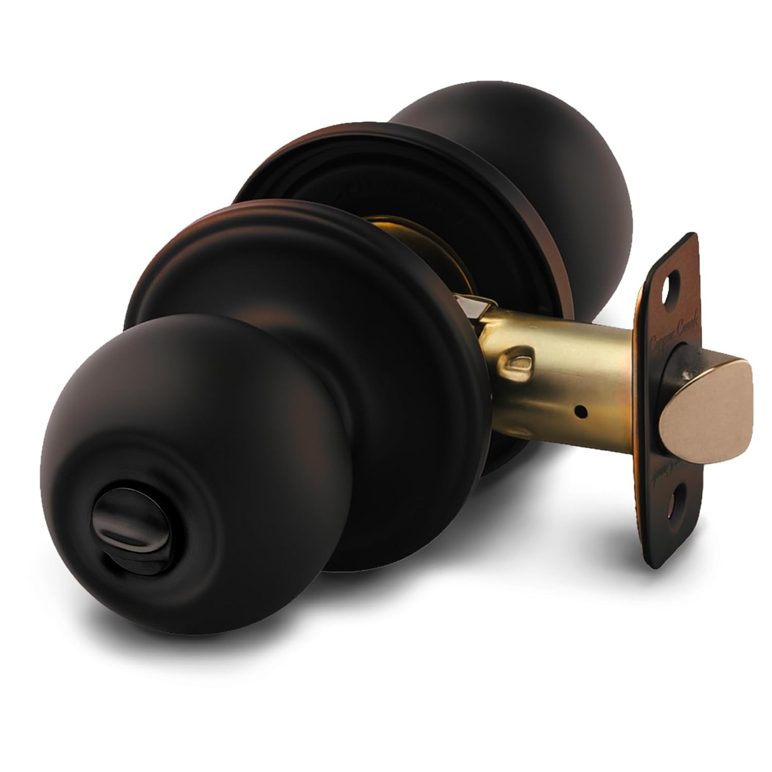 Maçaneta Esférica com Tranca Copper Creek BK2030TB - Elegância Tuscan Bronze para Quartos e Banheiros