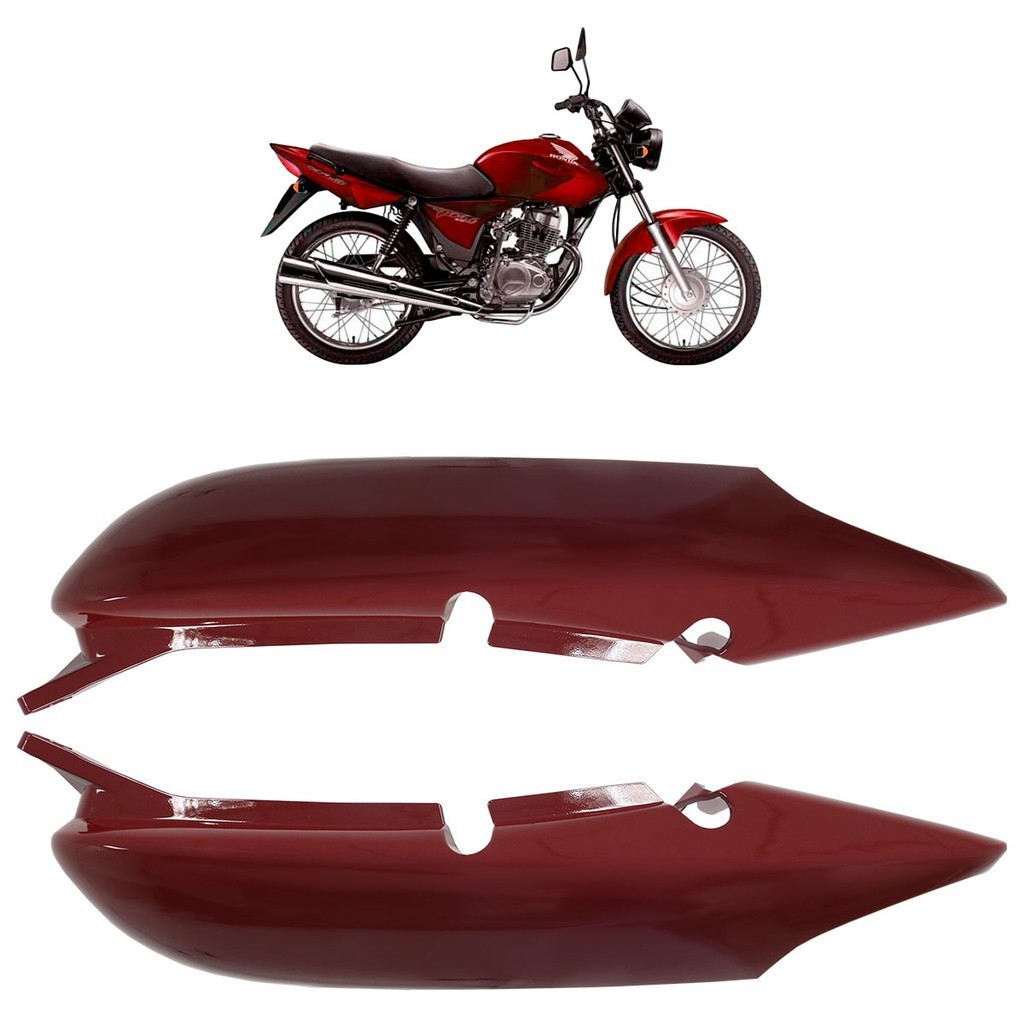 Rabeta Traseira CG 125 Titan: Kit Completo Vermelho