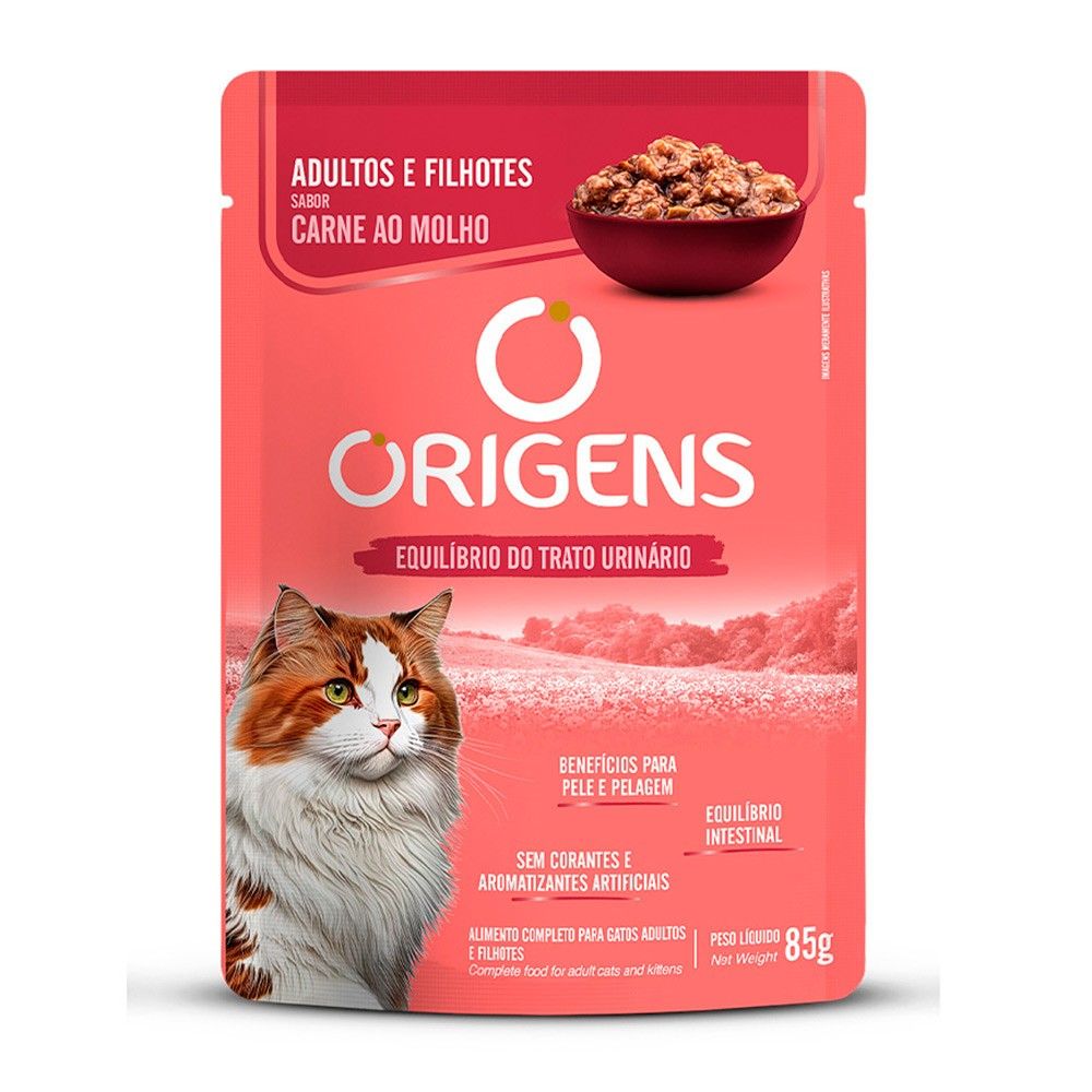 Ração Úmida Origens Gatos: Sabor e Saúde em Cada Sachê!