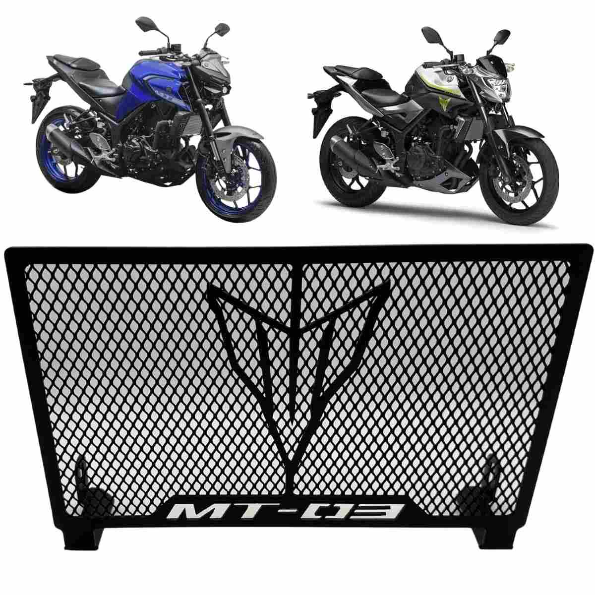 Protetor de Radiador Aço Inox Yamaha MT-03 2016+ | Proteção Essencial