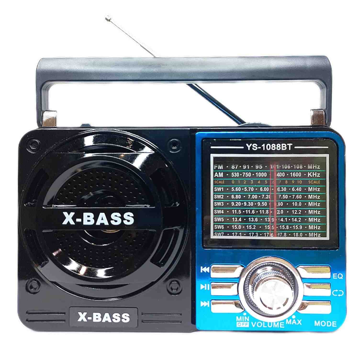 Caixa de Som Portátil Lelong LE-616 Retro Rádio AM/FM - Azul: Estilo e Som em Qualquer Lugar!
