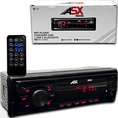 Rádio MP3 Player Bluetooth 40W ASX8003: Som Completo!