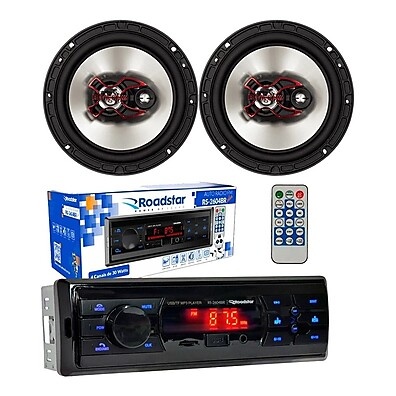 Rádio Roadstar + Bravox 100W: Som Incrível!