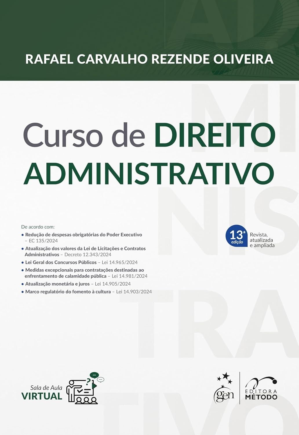 Curso de Direito Administrativo 13ª Edição 2025: Domine a Matéria com Rafael Oliveira