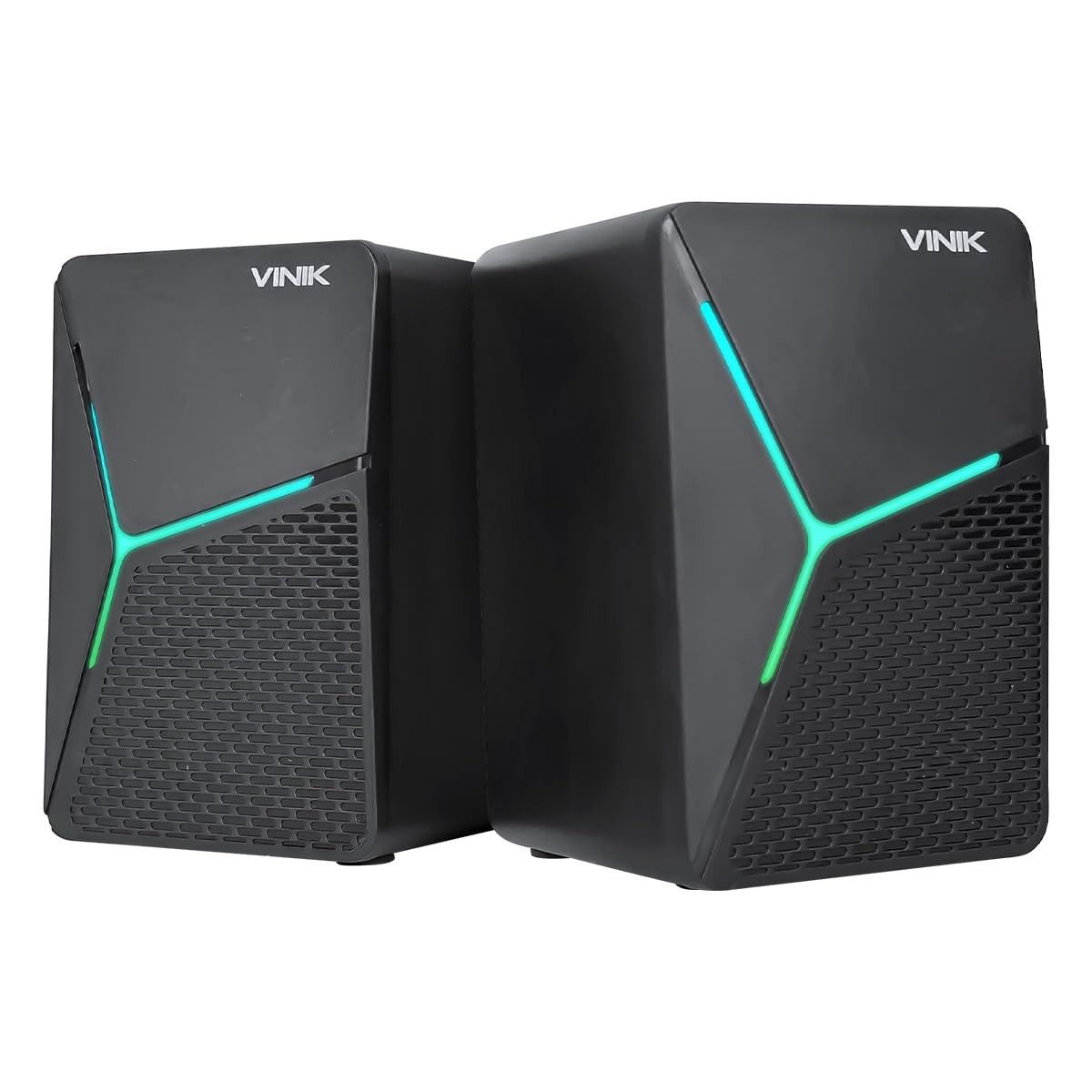 Caixa de Som Gamer Vinik Star 6W 2.0 LED Rainbow: Imersão e Estilo para Seu Setup!