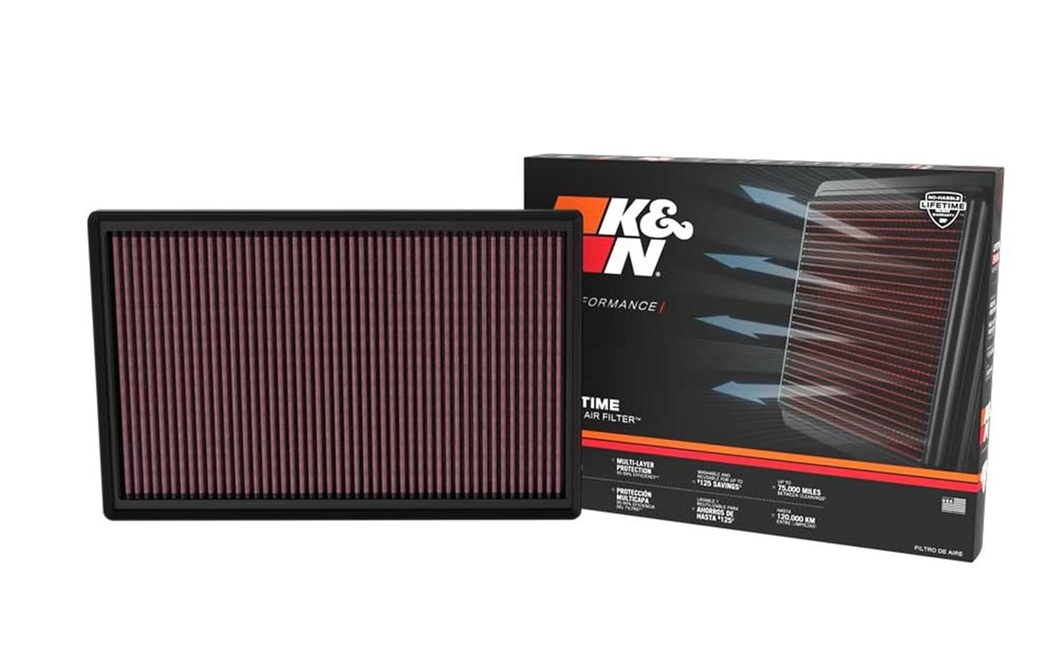 Filtro de Ar Esportivo K&N Ram Rampage para Jeep Compass e Commander 2.0 Turbo Gasolina (2023+) - Potência e Performance