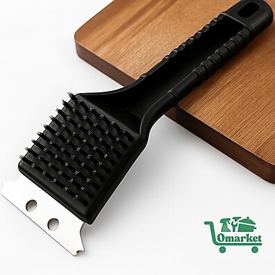 Escova Limpa Grelha com Cerdas de Aço – Limpeza Fácil e Rápida