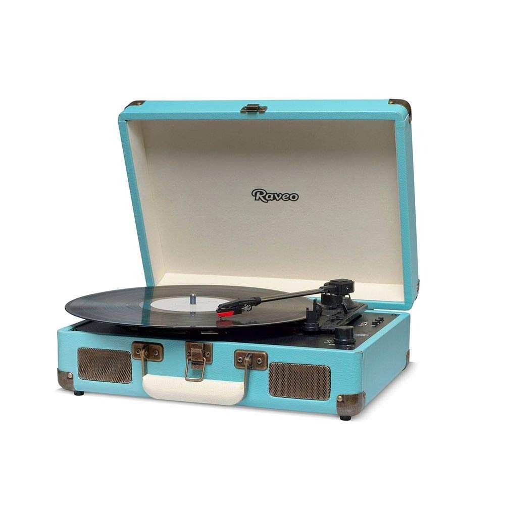 Vitrola Raveo Sonetto Light Blue: Som Clássico com Tecnologia Moderna