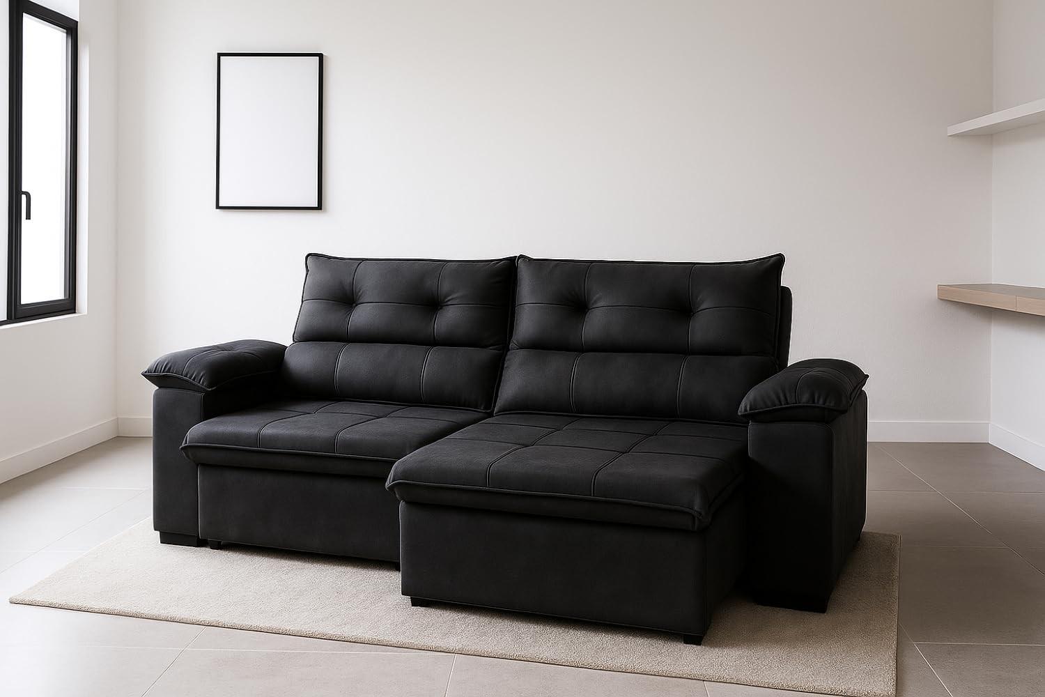 Sofá Reclinável 2 Lugares Bel Veludo LIMOV - Conforto e Estilo em 1,50m