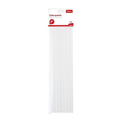 Refil Cola Quente Wellmix: 7 Peças Transparentes