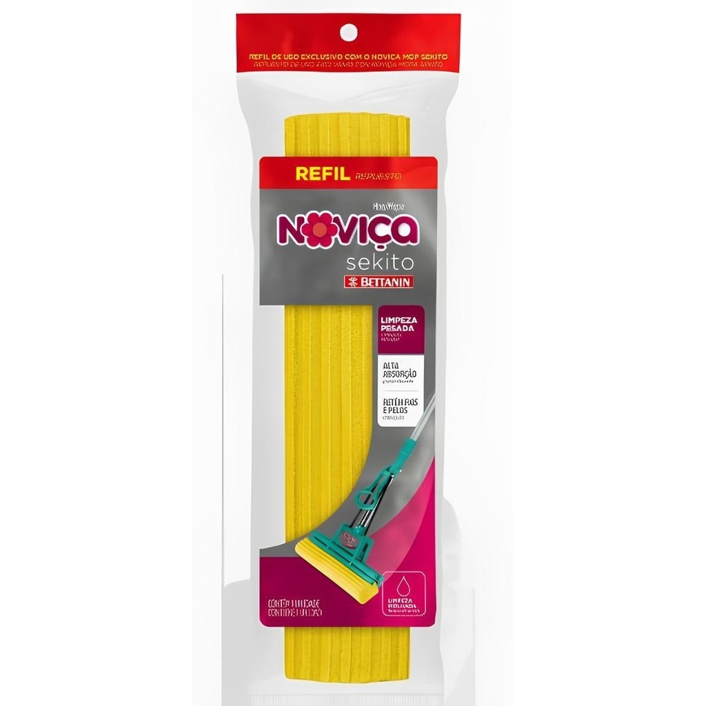 Refil Mop Sekito Noviça: Limpeza Rápida e Fácil!