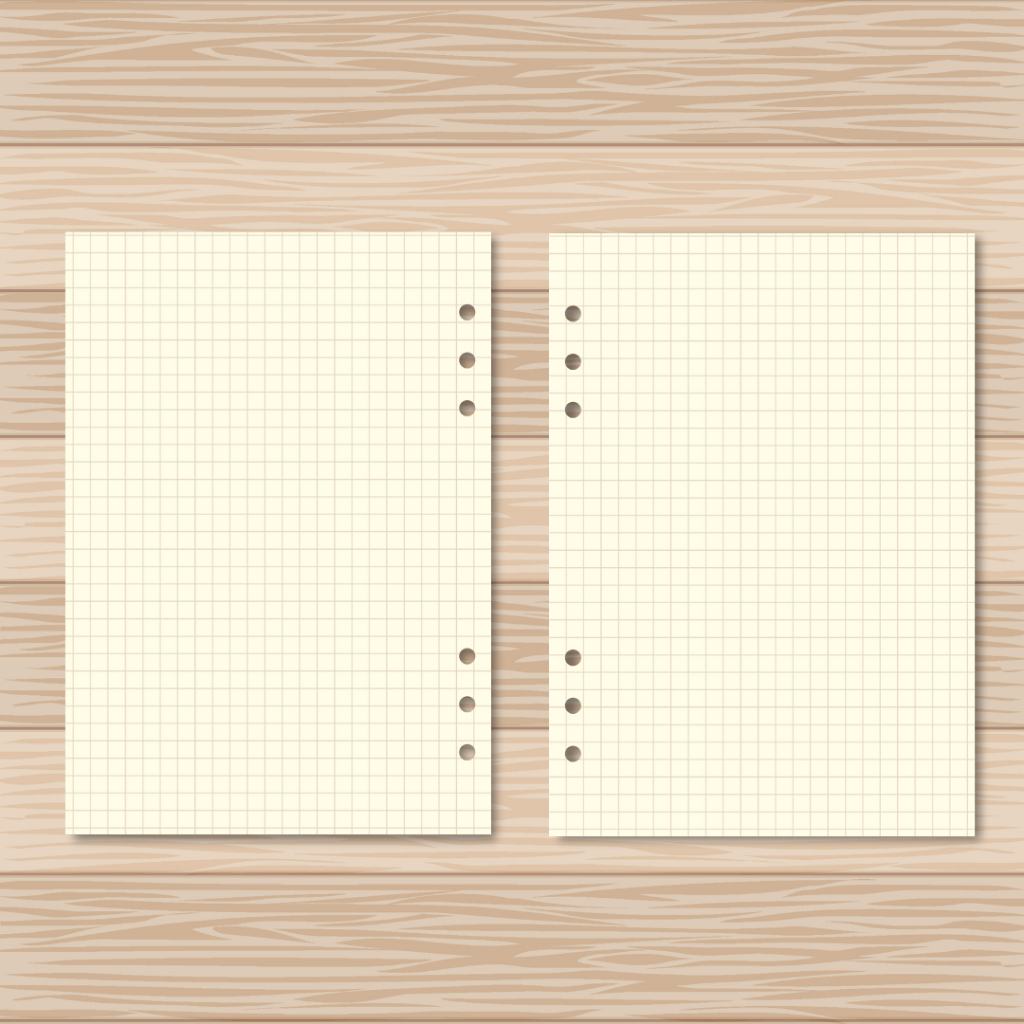 Refil Pólen Quadriculado: Organize seu Fichário A5, A6, A7!