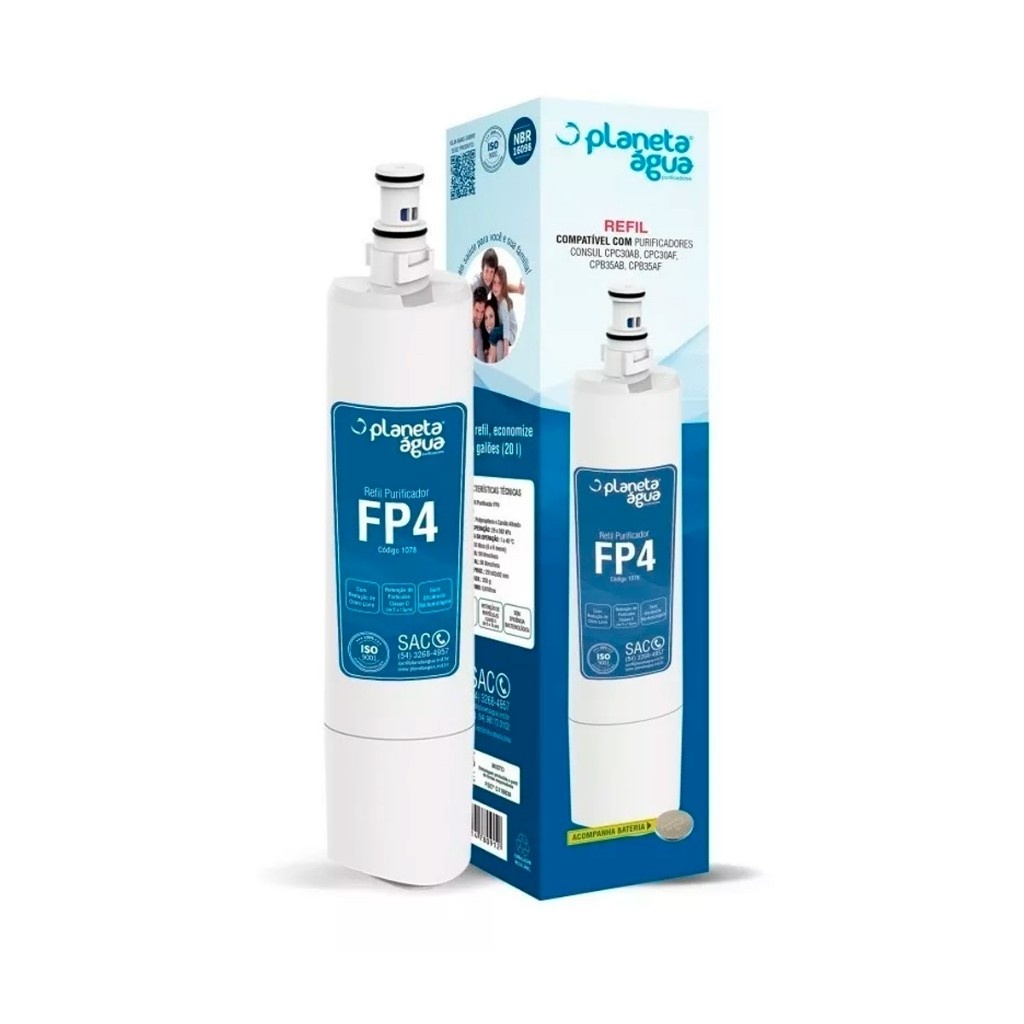 Refil Purificador Planeta Água FP4: Água Pura!