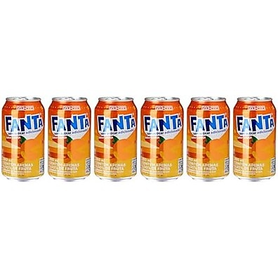 Fanta Laranja Zero: Refrescância Sem Açúcar (6 Latas 350ml)