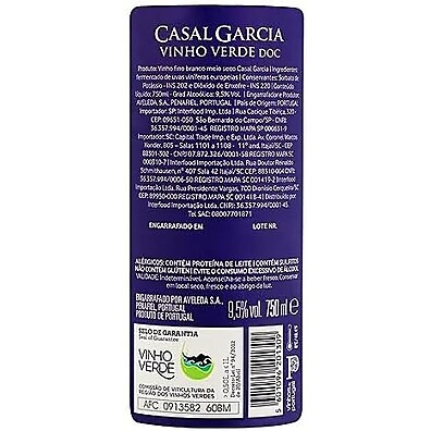 Aveleda Casal Garcia: Vinho Verde Refrescante 750ml