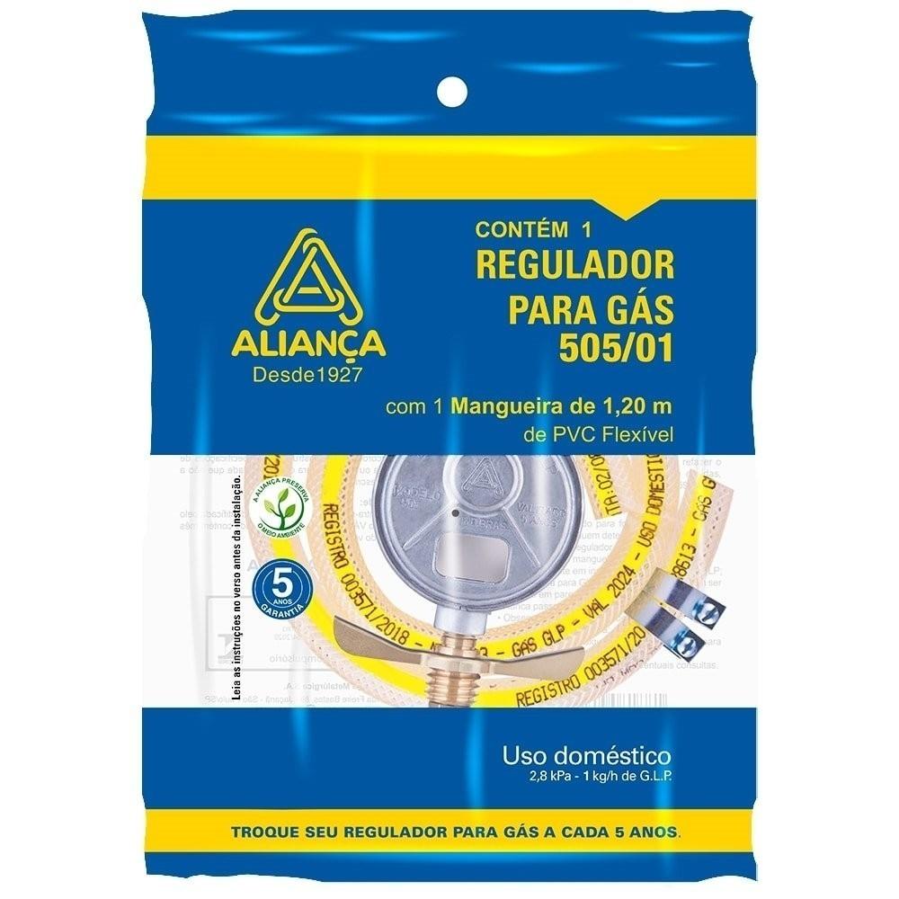 Regulador de Gás Aliança 505/01: Segurança e Praticidade