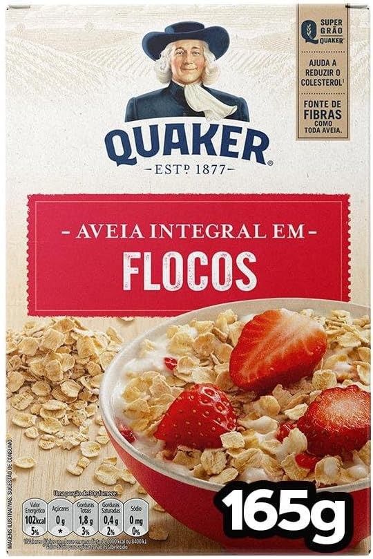 Aveia Em Flocos Regulares Quaker Caixa 165G