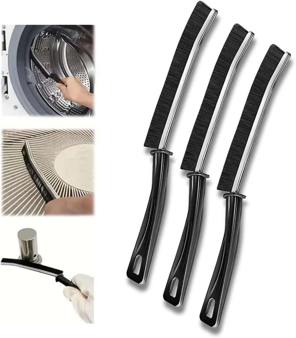 Kit 3 Escovas Multiuso para Limpeza Profunda - Cantos, Fendas e Rejunte
