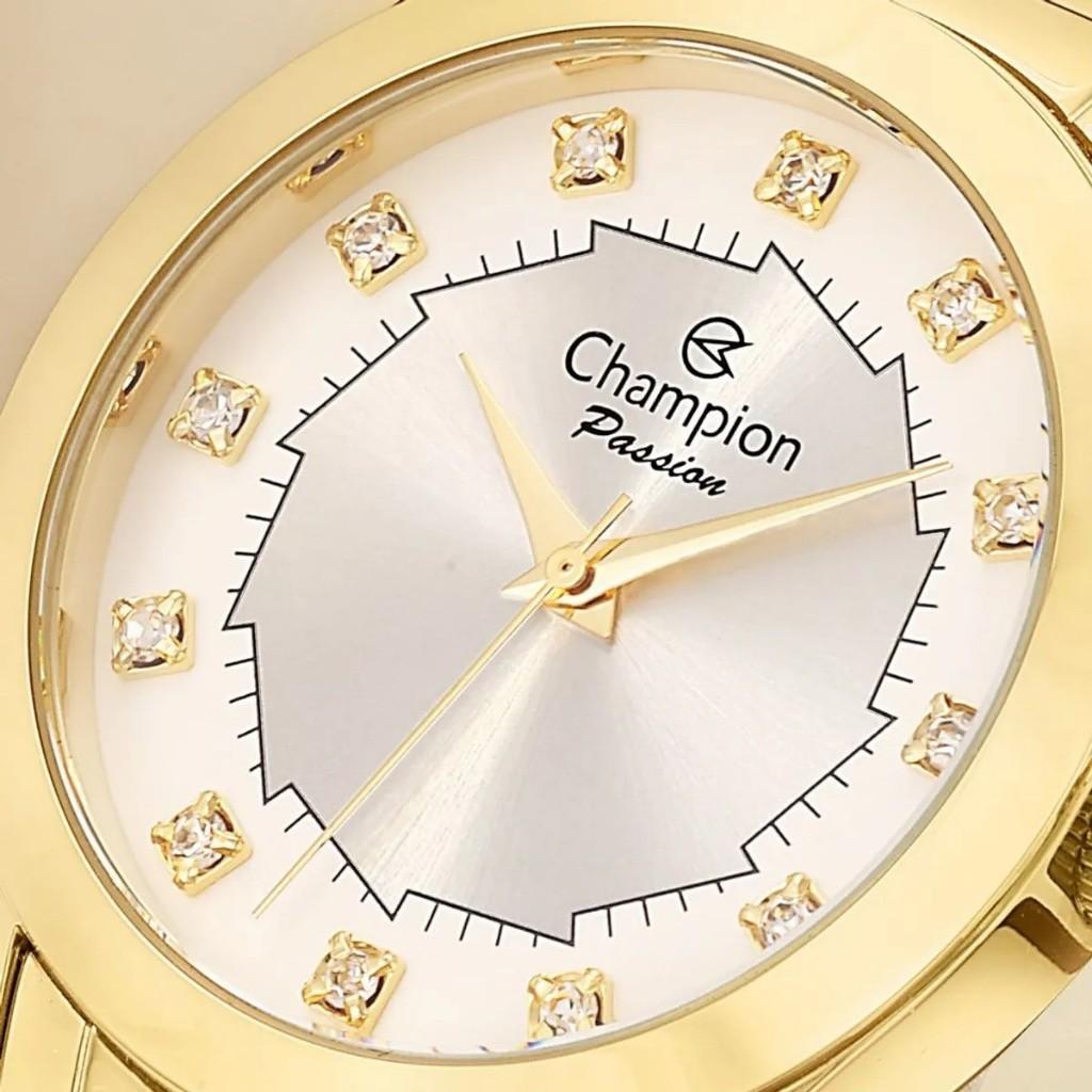 Relógio Champion Dourado: Elegância + Kit Presente