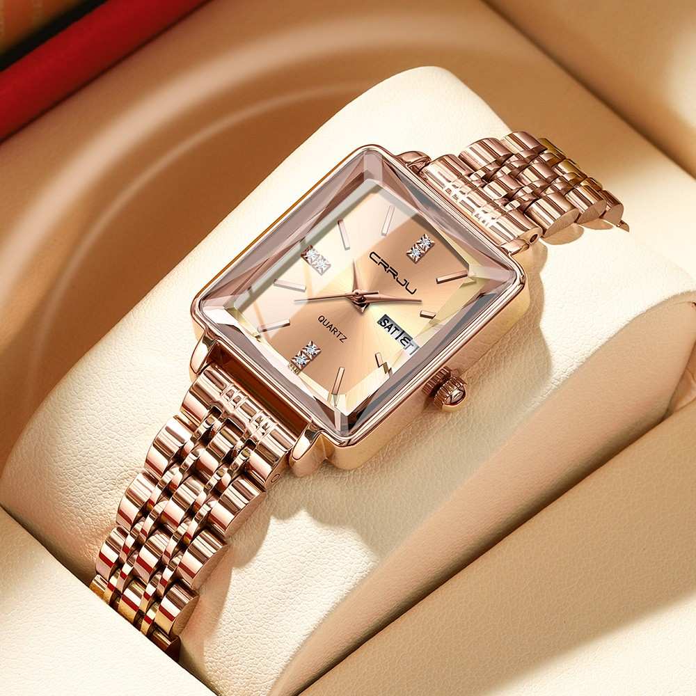 Relógio Feminino CRRJU 5012 X: Luxo e Resistência