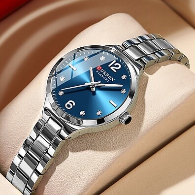 Relógio Feminino CURREN 9105X: Elegância à Prova D'água