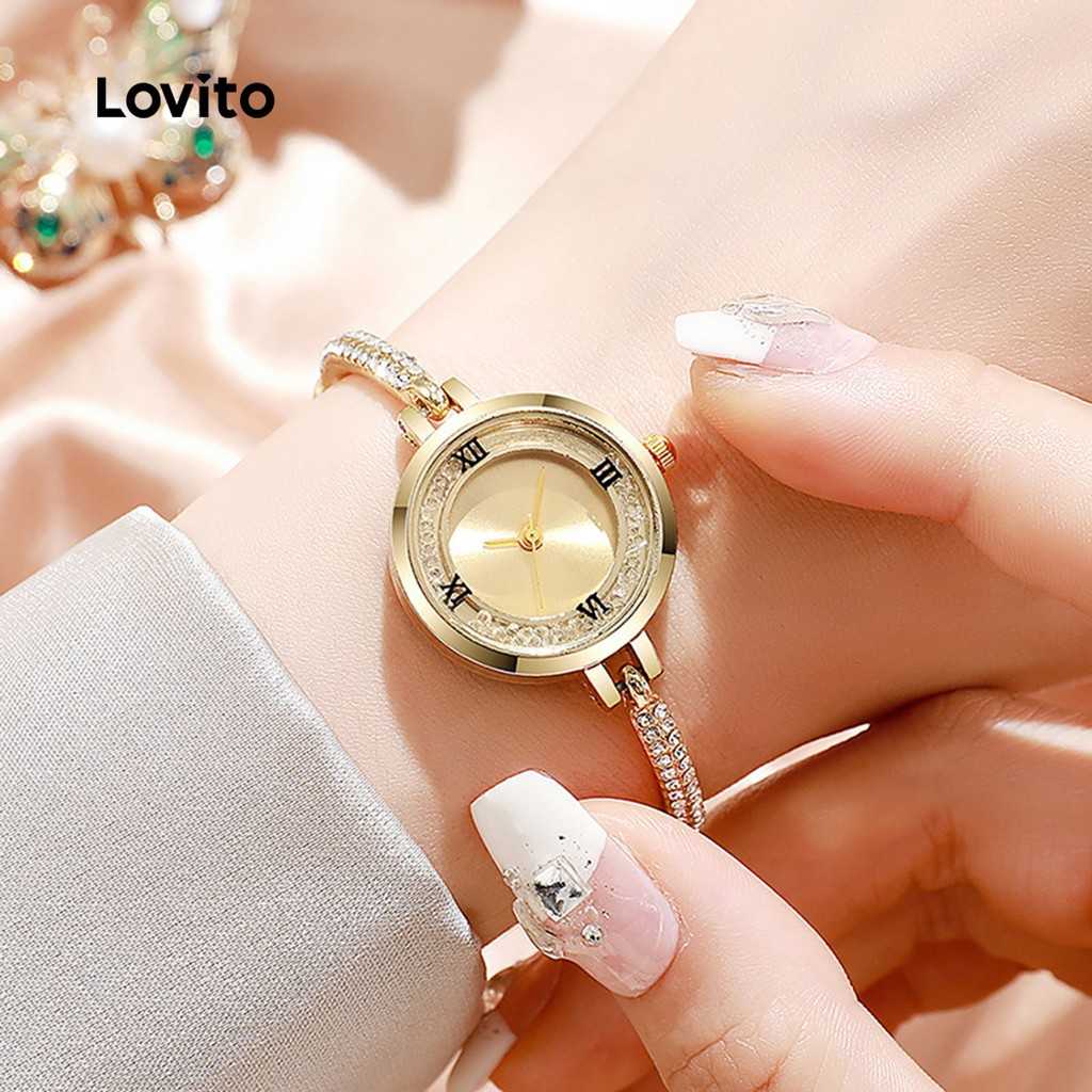 Relógio Lovito: Elegância Casual com Strass