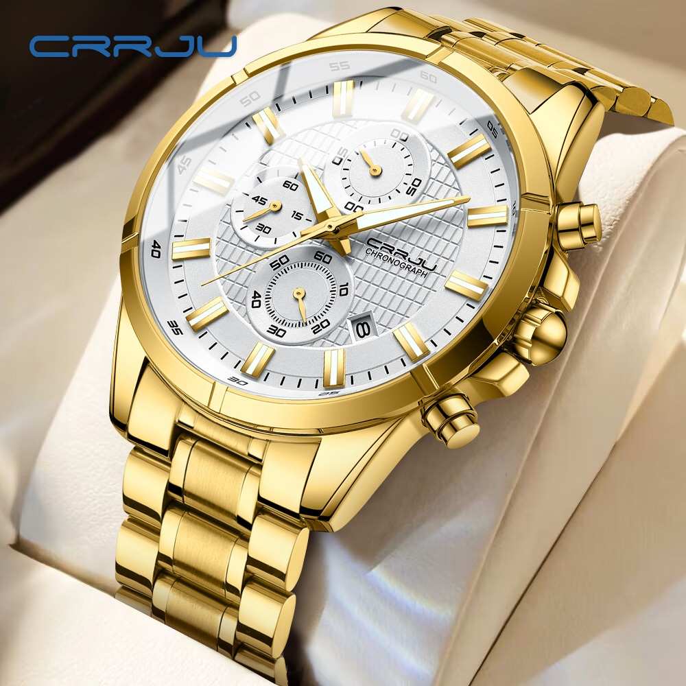 Relógio Masculino CRRJU 2308X: Luxo e Funções