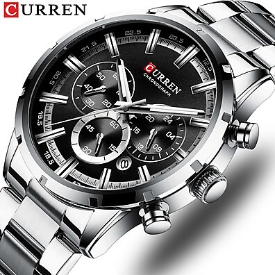 Relógio Masculino Curren 8355XS: Elegância à Prova D'água