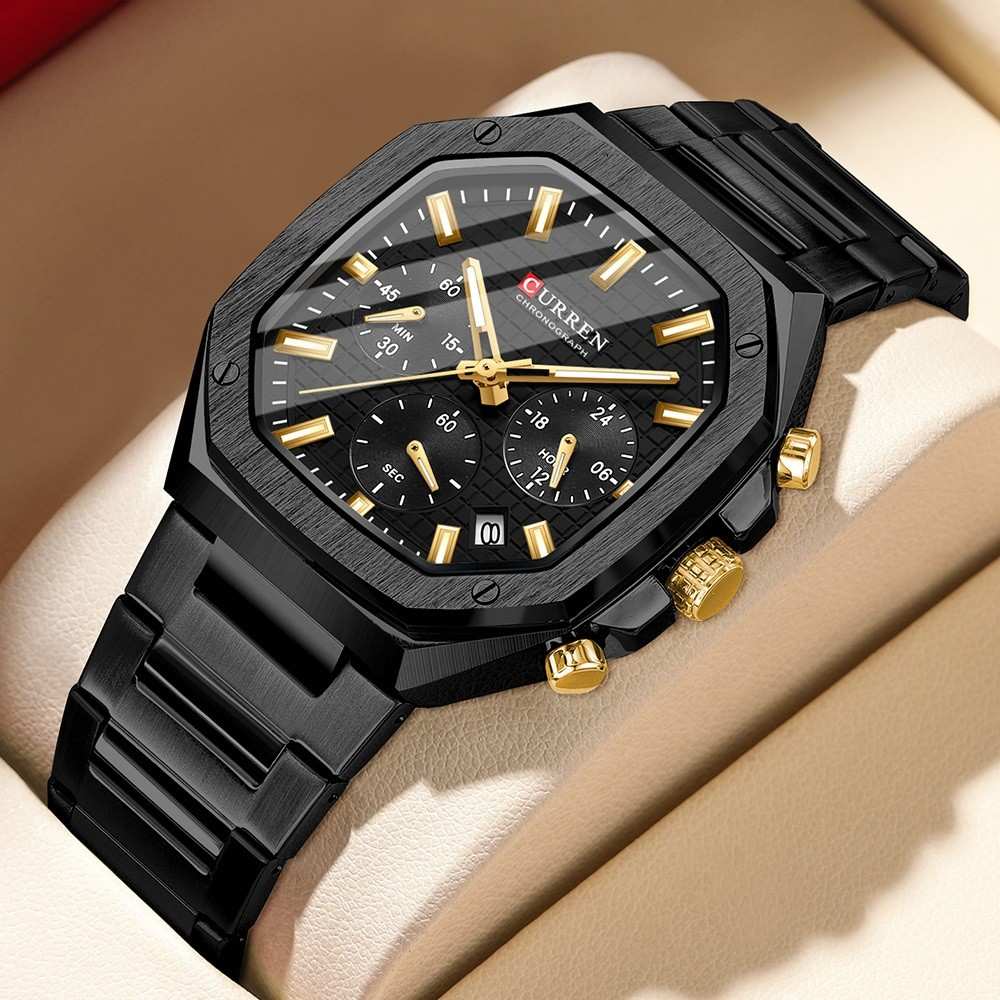Relógio Masculino CURREN 8459: Elegância e Funções